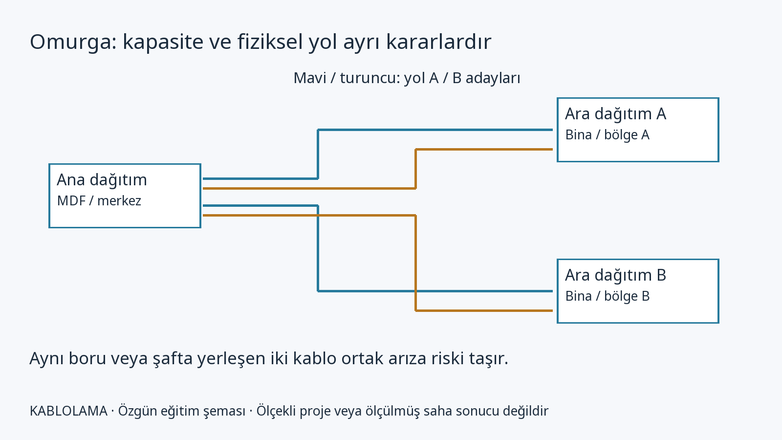 Dikey ve kampüs omurgası: güzergâh ve yedeklilik